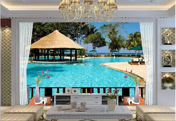 Custom photo 3d wallpaper Non-woven mural wall sticker The balcony space extension pool painting 3d wall room murals wallpaper
Custom photo 3d wallpaper Non-woven mural wall sticker The balcony space extension pool painting 3d wall room murals wallpaper
