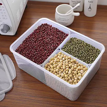 Transparent Storage Box Multi-compartment Large Size Plastic Sealed Box Dry Goods Storage Box Refrigerator Cereal Food Container
Transparent Storage Box Multi-compartment Large Size Plastic Sealed Box Dry Goods Storage Box Refrigerator Cereal Food Container