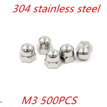 500pcs DIN1587 304 Stainless steel cap Nuts M3 stainless steel Cap Nut Acorn Dome Head Hex Nuts 
500pcs DIN1587 304 Stainless steel cap Nuts M3 stainless steel Cap Nut Acorn Dome Head Hex Nuts