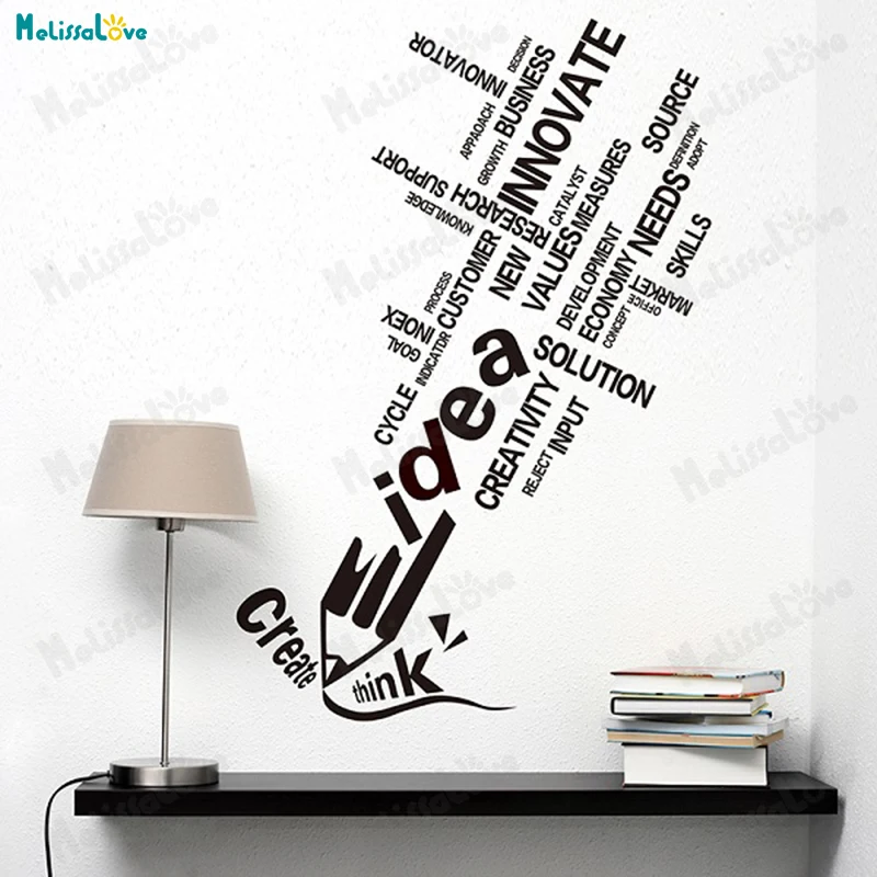 Vinyl Wall Sticker Creative Office Inspirational Wall Art Decoration Self-adhesive New Decals For Living Room Bedroom YT521
Vinyl Wall Sticker Creative Office Inspirational Wall Art Decoration Self-adhesive New Decals For Living Room Bedroom YT521