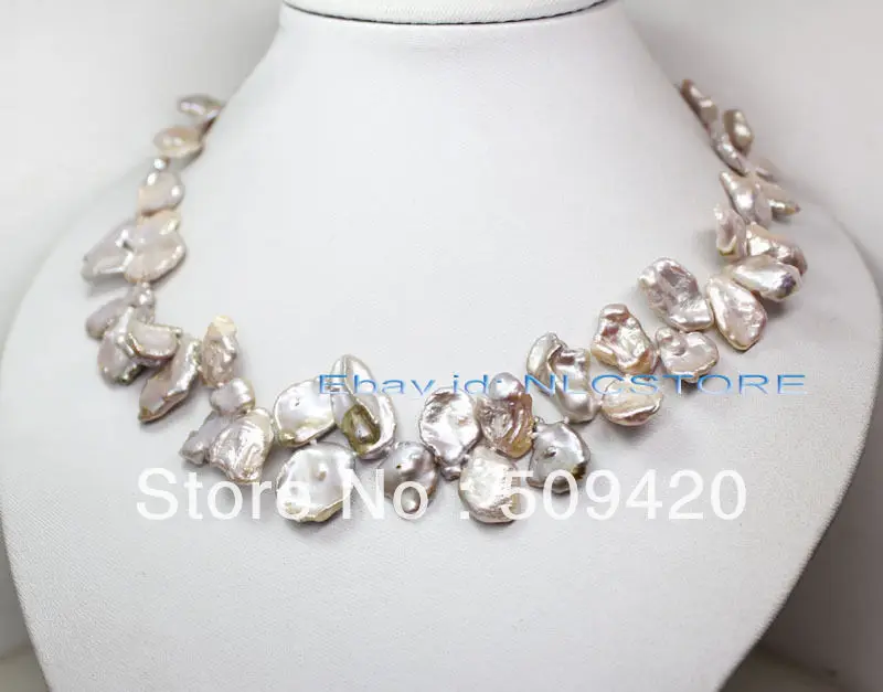 Free Shippingnatural luster lilac keshi reborn pearl necklace stone 18" fashion jewelry
Free Shippingnatural luster lilac keshi reborn pearl necklace stone 18" fashion jewelry