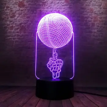 Luminous 3D Nightlight Visual Illusion LED 7 Colors Changing Light Home Decor Fingertip Basketball Model Toys Party gift
Luminous 3D Nightlight Visual Illusion LED 7 Colors Changing Light Home Decor Fingertip Basketball Model Toys Party gift
