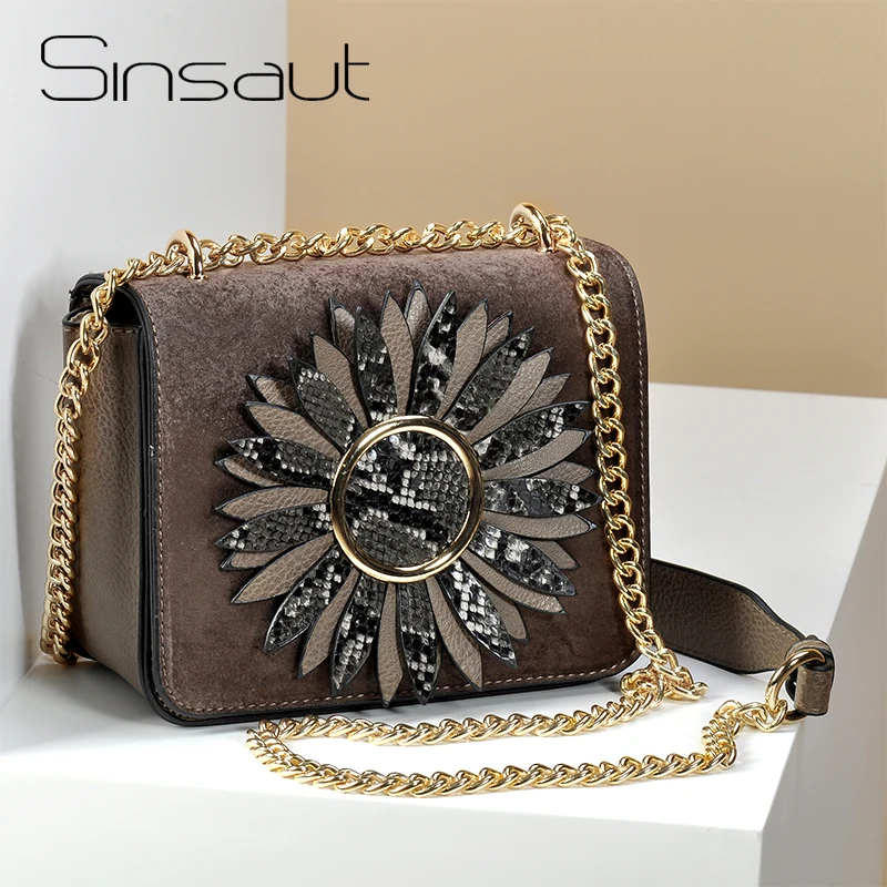Sinsaut Summer Fashion Women Chain Bag Handbag PU Leather Shoulder Bag Small Flap Crossbody Bags for Women Serpentine Flower bag
Sinsaut Summer Fashion Women Chain Bag Handbag PU Leather Shoulder Bag Small Flap Crossbody Bags for Women Serpentine Flower bag