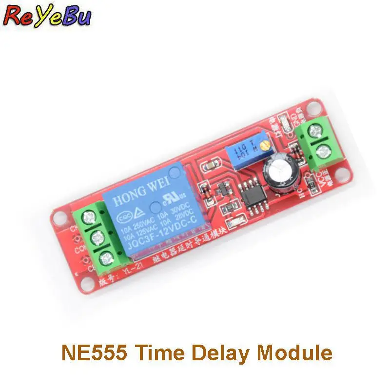 NE555 Time delay relay Module DC 12V Delay relay shield 0~10S Timer Switch Adjustable Module
NE555 Time delay relay Module DC 12V Delay relay shield 0~10S Timer Switch Adjustable Module