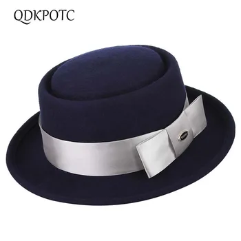 QDKPOTC 2018 High Quality Men Women Fedoras Crimping New Fashion Cap Bowler Solid Color Wool Felt Hat Autumn Winter Fedora Hat
QDKPOTC 2018 High Quality Men Women Fedoras Crimping New Fashion Cap Bowler Solid Color Wool Felt Hat Autumn Winter Fedora Hat