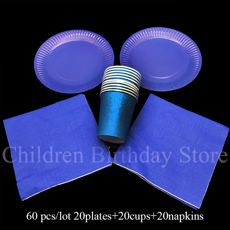 60pcs/lot plain color disposable party tableware sets deep blue theme plates cups napkins deep blue party sets for 20 people
60pcs/lot plain color disposable party tableware sets deep blue theme plates cups napkins deep blue party sets for 20 people