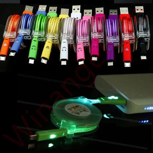 Светодиодная лампа выдвижной пружинный Micro USB кабель синхронизации данных и