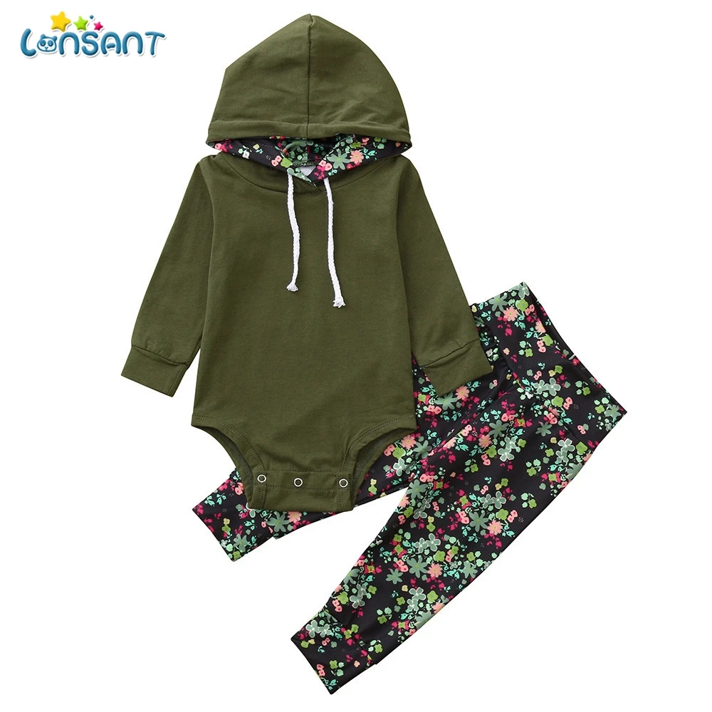 LONSANT Kids Warm Long Sleeve Clothing 2PCS Toddler Kids Baby Long Sleeve Hooded Romper+Floral Print Pants Set Outfit Bebes
LONSANT Kids Warm Long Sleeve Clothing 2PCS Toddler Kids Baby Long Sleeve Hooded Romper+Floral Print Pants Set Outfit Bebes
