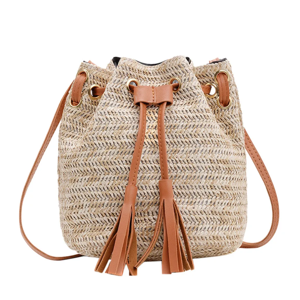 Lady Literary Straw Tassel Bucket Wild Shoulder Bag Messenger Bag summer rattan bag rieten tas ladies handbags bags for women #Y
Lady Literary Straw Tassel Bucket Wild Shoulder Bag Messenger Bag summer rattan bag rieten tas ladies handbags bags for women #Y