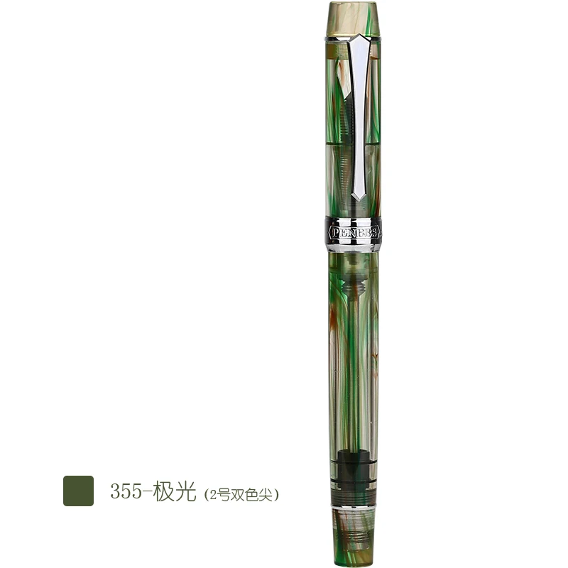 New Moonman PENBBS 355 Piston Fountain Pen Resin Snow / Aurora Snowflake / Golden-Color Fine Nib 0.5mm Fashion Writing Gift Set
New Moonman PENBBS 355 Piston Fountain Pen Resin Snow / Aurora Snowflake / Golden-Color Fine Nib 0.5mm Fashion Writing Gift Set