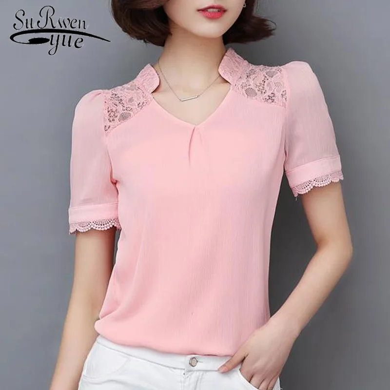 New 2019 fashion chiffon women shirts blouses hollow out lace short sleeve women's clothing plus size summer tops blusas 707f 30
New 2019 fashion chiffon women shirts blouses hollow out lace short sleeve women's clothing plus size summer tops blusas 707f 30