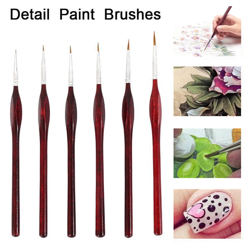 6Pcs/Set Professional Miniature Paint Brushes for Detailing Art Painting Acrylic Nail Paint LBShipping
6Pcs/Set Professional Miniature Paint Brushes for Detailing Art Painting Acrylic Nail Paint LBShipping