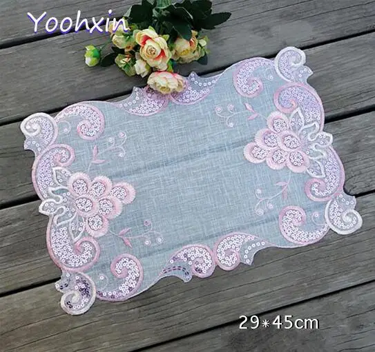 Modern Pink lace embroidery placemat cup coaster mug kitchen Christmas dining table place mat cloth tea coffee doily dish pad
Modern Pink lace embroidery placemat cup coaster mug kitchen Christmas dining table place mat cloth tea coffee doily dish pad