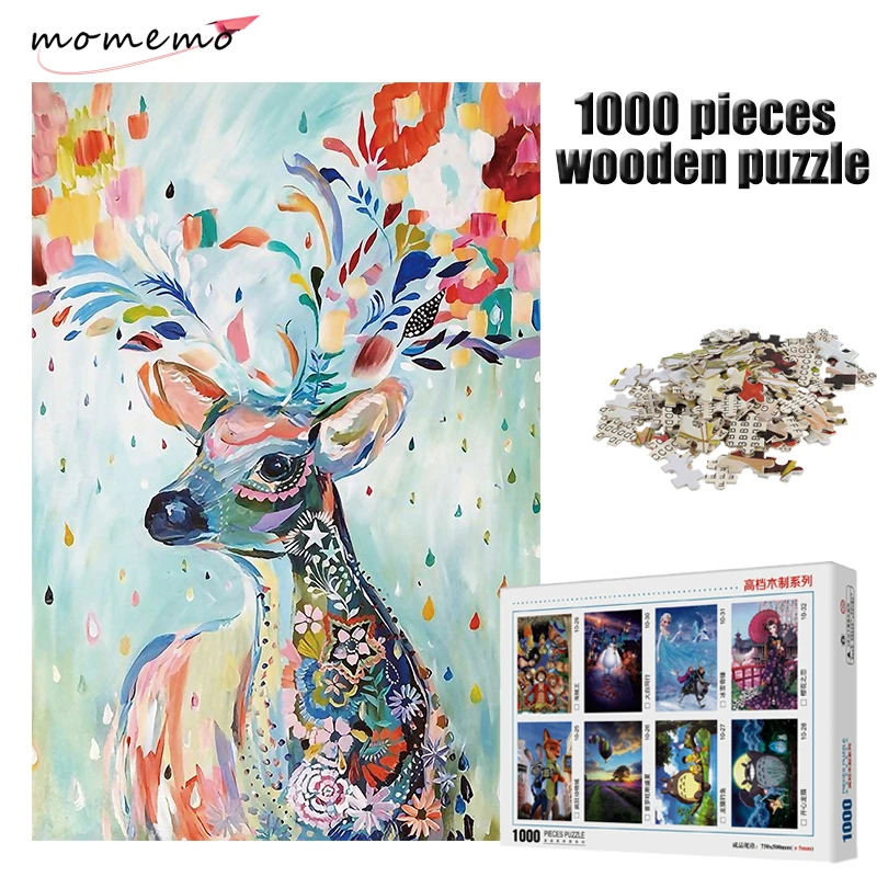 MOMEMO Color Elk Puzzle 1000 Pieces Wooden Jigsaw Puzzle Adult Puzzle Entertainment 1000 Pieces Puzzles Toy Kid Educational Toys
MOMEMO Color Elk Puzzle 1000 Pieces Wooden Jigsaw Puzzle Adult Puzzle Entertainment 1000 Pieces Puzzles Toy Kid Educational Toys