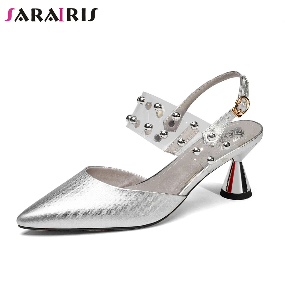 SARAIRIS 2019 Genuine Leather Large Size 33-43 Buckle Strap Summer Sandals Shoes Woman Wholesale Spike Heels Women Shoes
SARAIRIS 2019 Genuine Leather Large Size 33-43 Buckle Strap Summer Sandals Shoes Woman Wholesale Spike Heels Women Shoes