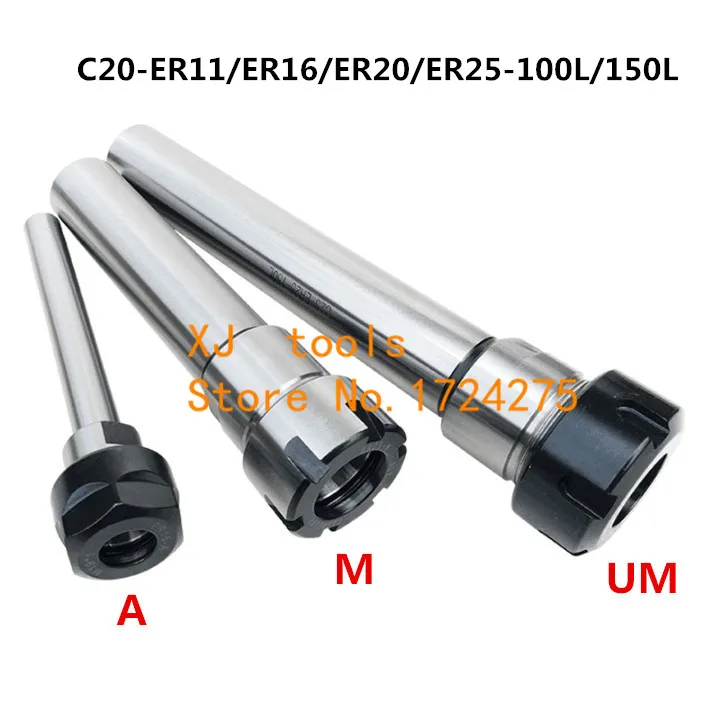 1pcs C20 ER11 C20 ER16 C20 ER20 C20 ER25 100L 150L Collet Chuck Holder CNC Milling Powerful Clamping Force
1pcs C20 ER11 C20 ER16 C20 ER20 C20 ER25 100L 150L Collet Chuck Holder CNC Milling Powerful Clamping Force
