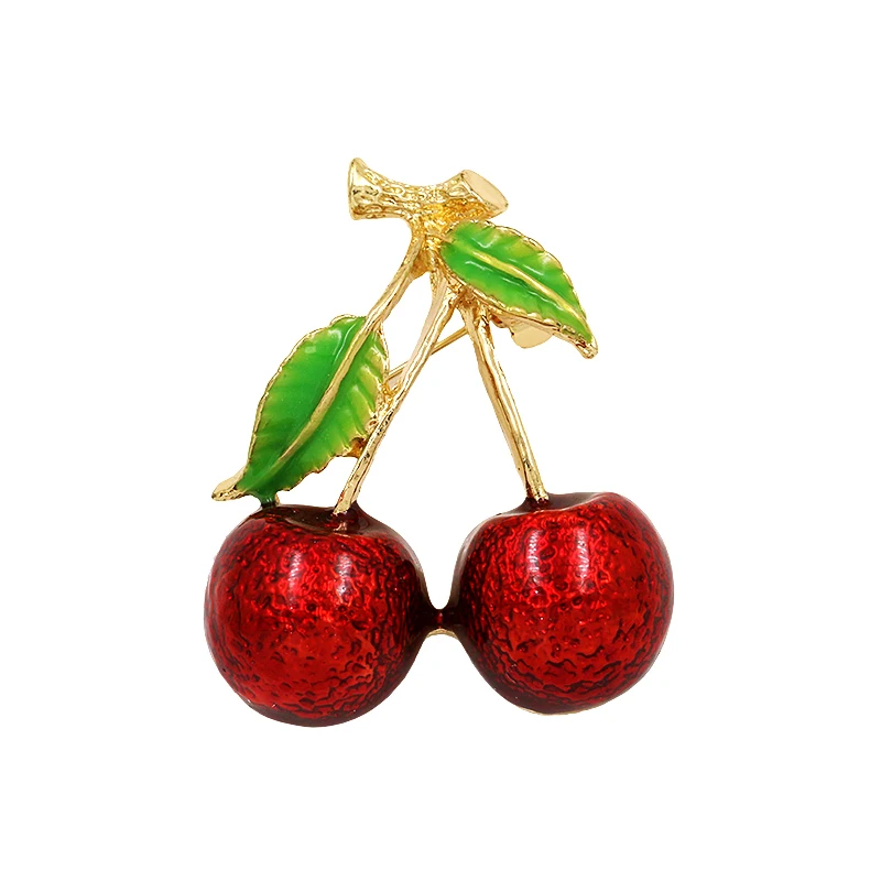 WEIMANJINGDIAN Brand 2019 Summer New Arrival Enameled Red Cherry Metal Brooch Pins for Women or Kids
WEIMANJINGDIAN Brand 2019 Summer New Arrival Enameled Red Cherry Metal Brooch Pins for Women or Kids
