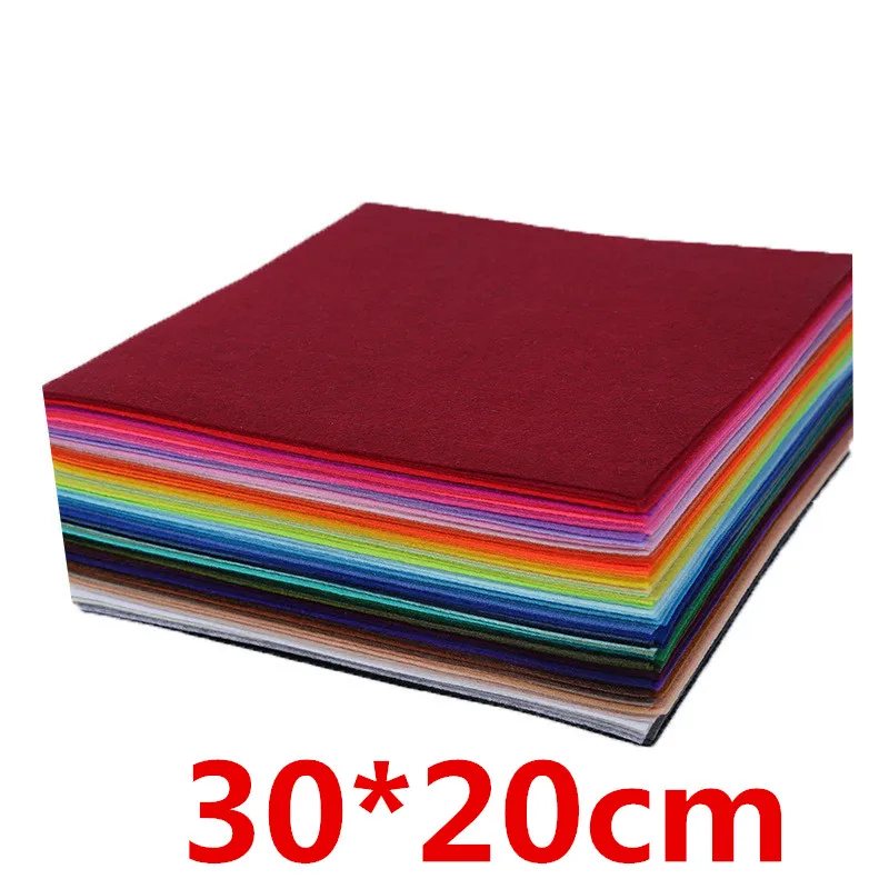 40pcs/lot 30*20cm Mix Color Felt Cloth 1mm Thickness Non - woven Fabric / Polyester Felts Fabrics Of Handmade Dolls And Crafts
40pcs/lot 30*20cm Mix Color Felt Cloth 1mm Thickness Non - woven Fabric / Polyester Felts Fabrics Of Handmade Dolls And Crafts