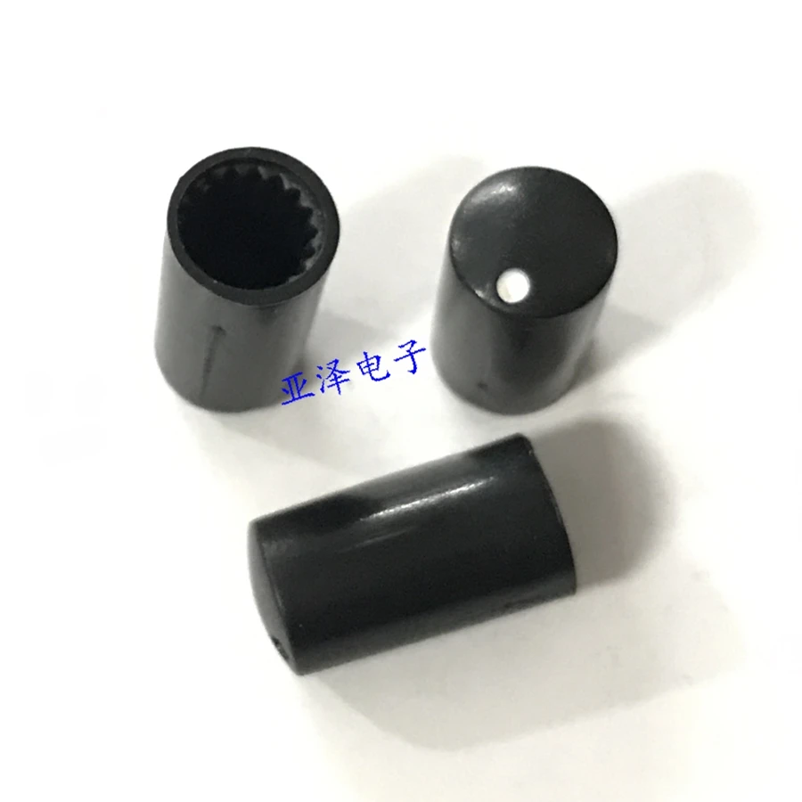 10pcs 7.5MM*14MM potentiometer knob 6MM serrated hole potentiometer matching hat black
10pcs 7.5MM*14MM potentiometer knob 6MM serrated hole potentiometer matching hat black