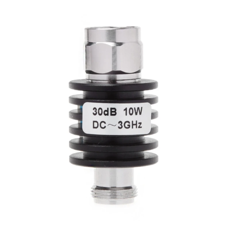 30DB/20DB/10DB/6DB/3DB 10W N Type DC-3GHz Coaxial Fixed Attenuator Frequency 3GHz N Fixed Connectors-M52
30DB/20DB/10DB/6DB/3DB 10W N Type DC-3GHz Coaxial Fixed Attenuator Frequency 3GHz N Fixed Connectors-M52