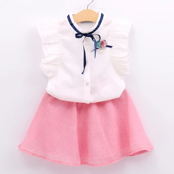 Girls clothes 2019 Girls Clothing Sets Lace Sleeveless T-shirt+Short Skirt 2Pcs Suit children clothes toddler girl clothes
Girls clothes 2019 Girls Clothing Sets Lace Sleeveless T-shirt+Short Skirt 2Pcs Suit children clothes toddler girl clothes