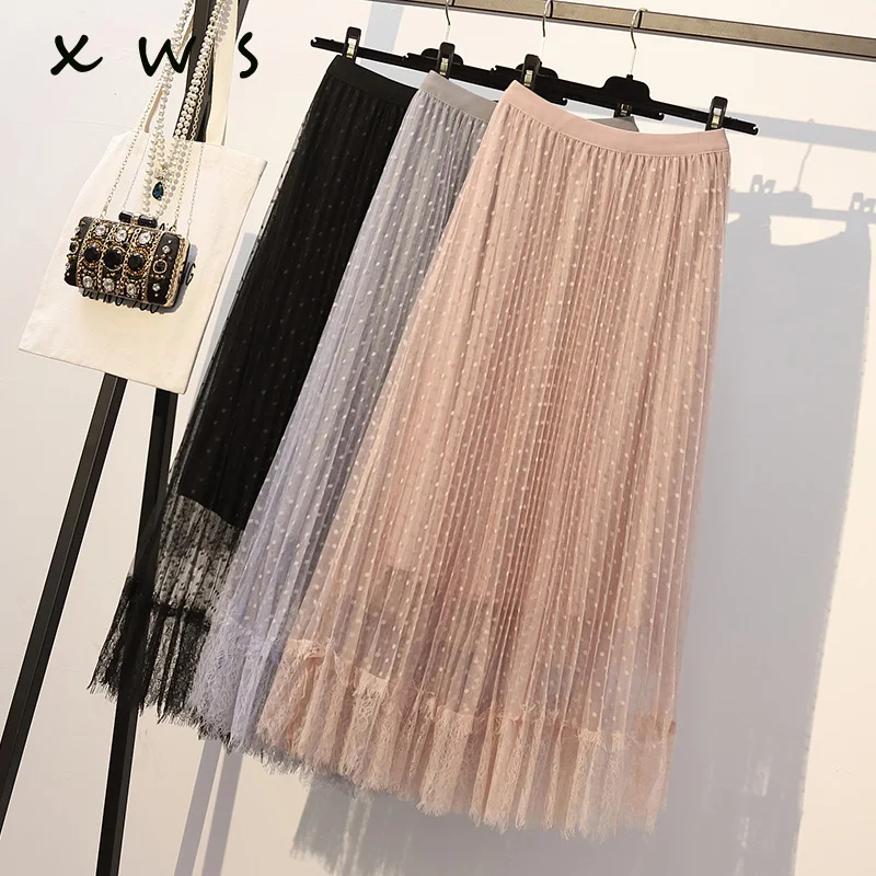 plus size women skirt Lace Princess Fairy Style 3 layers Voile Tulle Skirt Bouffant Puffy Fashion Skirt Long Tutu Skirts 2019
plus size women skirt Lace Princess Fairy Style 3 layers Voile Tulle Skirt Bouffant Puffy Fashion Skirt Long Tutu Skirts 2019