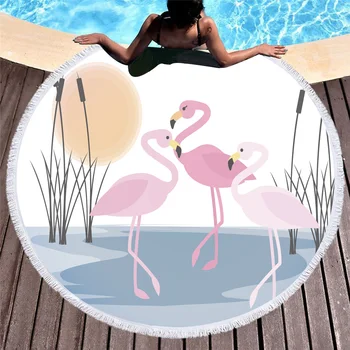 3D Printed Flamingo Microfiber Round Beach Towel for Adults Summer Toalla Tassel Yoga Mat T353
3D Printed Flamingo Microfiber Round Beach Towel for Adults Summer Toalla Tassel Yoga Mat T353