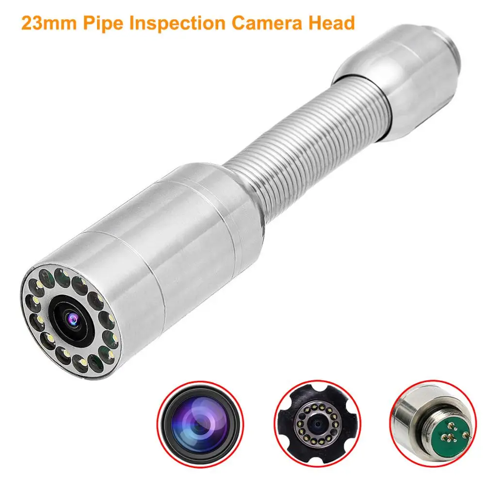 23mm Stainless Steel Wall Drain Sewer Pipe Line Inspection Camera Head For Pipe Inspection Camera System Repair Replacement
23mm Stainless Steel Wall Drain Sewer Pipe Line Inspection Camera Head For Pipe Inspection Camera System Repair Replacement