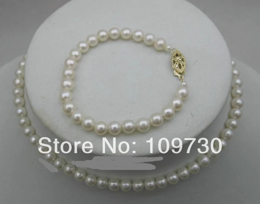 Jewelry 00660 AAA 5-5.5mm White Pearl Set Necklace 12" Bracelet 5.5" 14kt Gold Newborn Jewelry (A0423)
Jewelry 00660 AAA 5-5.5mm White Pearl Set Necklace 12" Bracelet 5.5" 14kt Gold Newborn Jewelry (A0423)