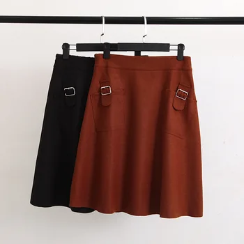 K73 Spring Casual A-Line Skirt 4XL Plus Size Women Clothing Fashion pocket Loose woolen Skirts 042
K73 Spring Casual A-Line Skirt 4XL Plus Size Women Clothing Fashion pocket Loose woolen Skirts 042