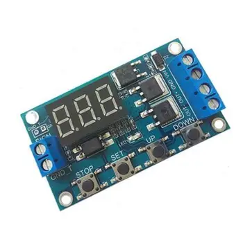 1 pcs Trigger Cycle Timer Delay Switch Circuit Board MOS Tube Control Module 12 24V
1 pcs Trigger Cycle Timer Delay Switch Circuit Board MOS Tube Control Module 12 24V