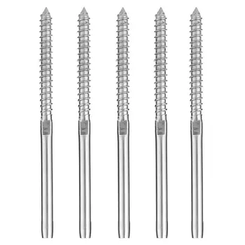 20 Pcs Lag Screw Swage Stud Thread Fitting Terminal 1/8" Cable Railing Hardware Stainless Steel 316 Marine Grade
20 Pcs Lag Screw Swage Stud Thread Fitting Terminal 1/8" Cable Railing Hardware Stainless Steel 316 Marine Grade