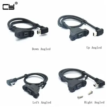 10p Up Down Right Left Angled 90 Degree Angle Mini USB Male to Mini USB Female Extension Panel Mount Type Cable with Screws 30cm
10p Up Down Right Left Angled 90 Degree Angle Mini USB Male to Mini USB Female Extension Panel Mount Type Cable with Screws 30cm