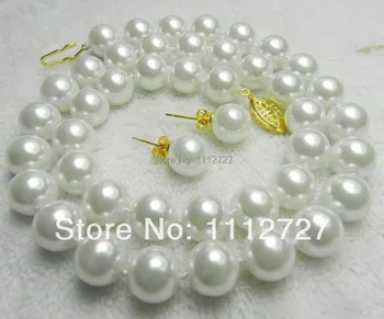 New DIY beads jewelry making 10mm White Sea South Shell Pearl Necklace Earrings Set 18"AAA+++ about43pcs/strands Wholesale Price
New DIY beads jewelry making 10mm White Sea South Shell Pearl Necklace Earrings Set 18"AAA+++ about43pcs/strands Wholesale Price