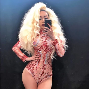 Sparkly Beads Orange Bodysuit Sexy Big Stretch Outfit Nightclub Shining Rhinestones DS Costume Female Singer Jumpsuit DN2249
Sparkly Beads Orange Bodysuit Sexy Big Stretch Outfit Nightclub Shining Rhinestones DS Costume Female Singer Jumpsuit DN2249