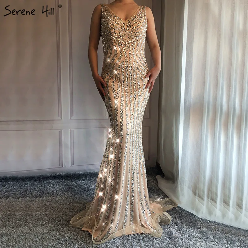 2019 V-Neck Luxury Slim Mermaid Evening Dresses Beading Sequined Gliter Sexy Fashion Evening Gowns Real Photo LA6464
2019 V-Neck Luxury Slim Mermaid Evening Dresses Beading Sequined Gliter Sexy Fashion Evening Gowns Real Photo LA6464