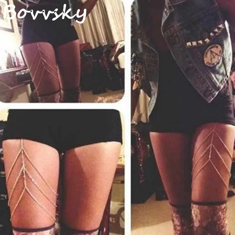 Bovvsky fashion sexy jewelry legs chain Thigh chain black and sliver gift for women girl N-001
Bovvsky fashion sexy jewelry legs chain Thigh chain black and sliver gift for women girl N-001