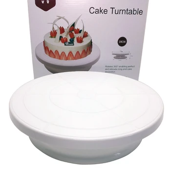 High Quanlity Plastic Cake Turntable Rotating Anti-skid Round Cake Stand Cake Rotary Table Plate Kitchen DIY Pan Baking Tools
High Quanlity Plastic Cake Turntable Rotating Anti-skid Round Cake Stand Cake Rotary Table Plate Kitchen DIY Pan Baking Tools