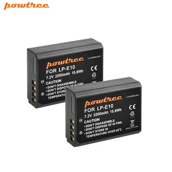 2Packs 7.2V 2200mAh LP-E10 LP E10 LPE10 Digital Camera li-ion Battery AKKU For Canon 1100D 1200D 1300D Rebel T3 T5 KISS X L15
2Packs 7.2V 2200mAh LP-E10 LP E10 LPE10 Digital Camera li-ion Battery AKKU For Canon 1100D 1200D 1300D Rebel T3 T5 KISS X L15