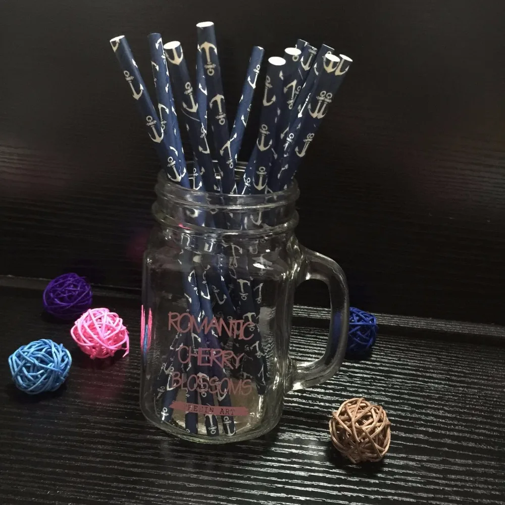 25pcs Navy Blue Anchor Paper Straws Nautical Drinking Straws Cake Pops Birthday Baby Shower Christmas Bridal Wedding Party Decor
25pcs Navy Blue Anchor Paper Straws Nautical Drinking Straws Cake Pops Birthday Baby Shower Christmas Bridal Wedding Party Decor
