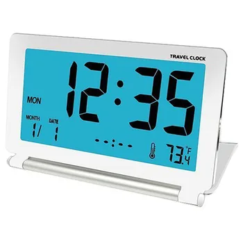 Travel Alarm Clock Lcd Mini Digital Desk Folding Electronic Alarm Table Clocks With Blue Backlight Snooze Calendar
Travel Alarm Clock Lcd Mini Digital Desk Folding Electronic Alarm Table Clocks With Blue Backlight Snooze Calendar
