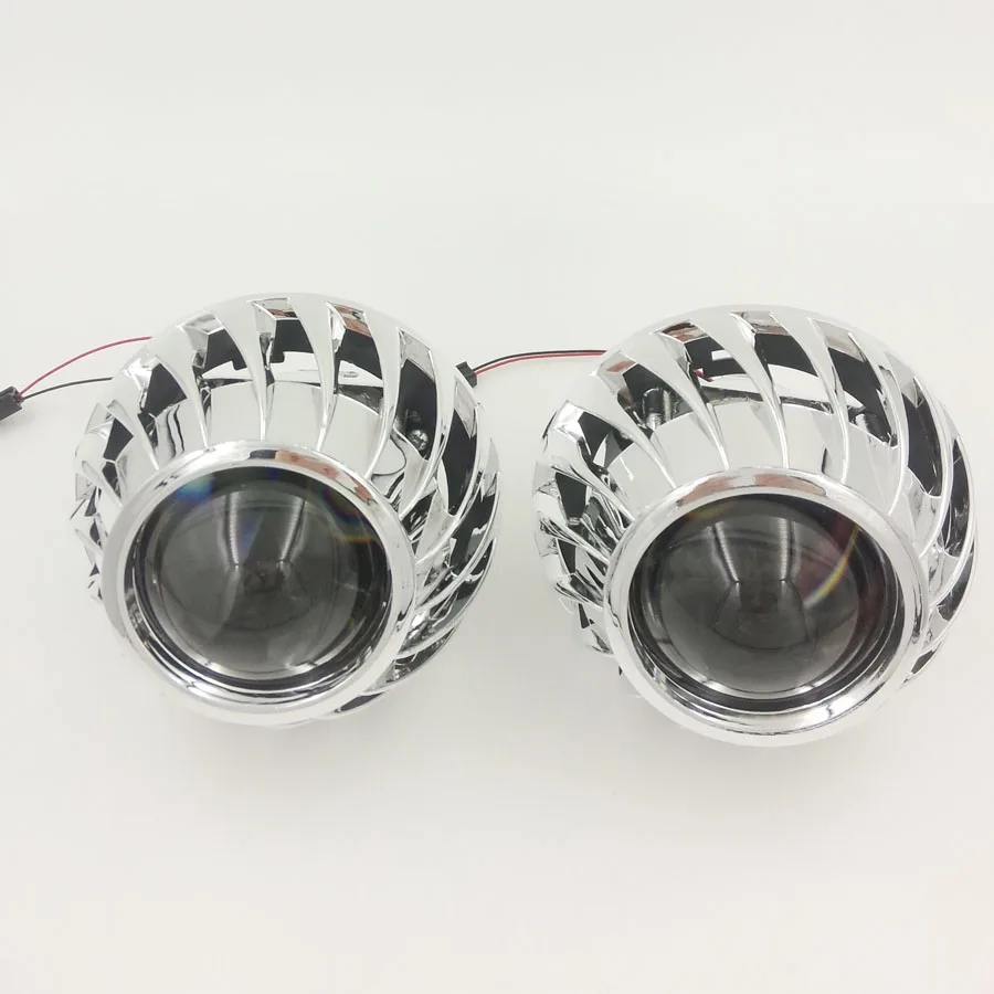 2.5inch Bi-xenon HID Ultimate Lens Projector Headlight Headlamp Retrofit with Spirals Cover shrouds H1H4 H7 adapter Car Styling
2.5inch Bi-xenon HID Ultimate Lens Projector Headlight Headlamp Retrofit with Spirals Cover shrouds H1H4 H7 adapter Car Styling