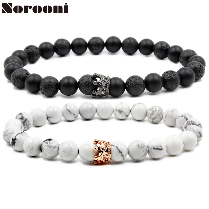 Valentine's Day For His And Her Bracelets Distance From Black And White Beads CZ Crown Prince Charming Stone Bracelet Lovers
Valentine's Day For His And Her Bracelets Distance From Black And White Beads CZ Crown Prince Charming Stone Bracelet Lovers