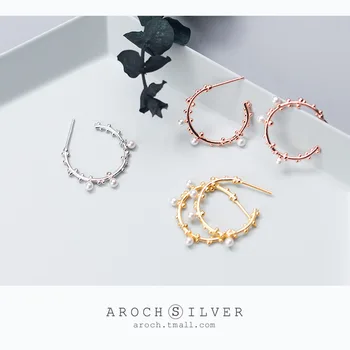 ABC silver S925 simple branch ear ring sweet pearl beads Pearl Earrings
ABC silver S925 simple branch ear ring sweet pearl beads Pearl Earrings