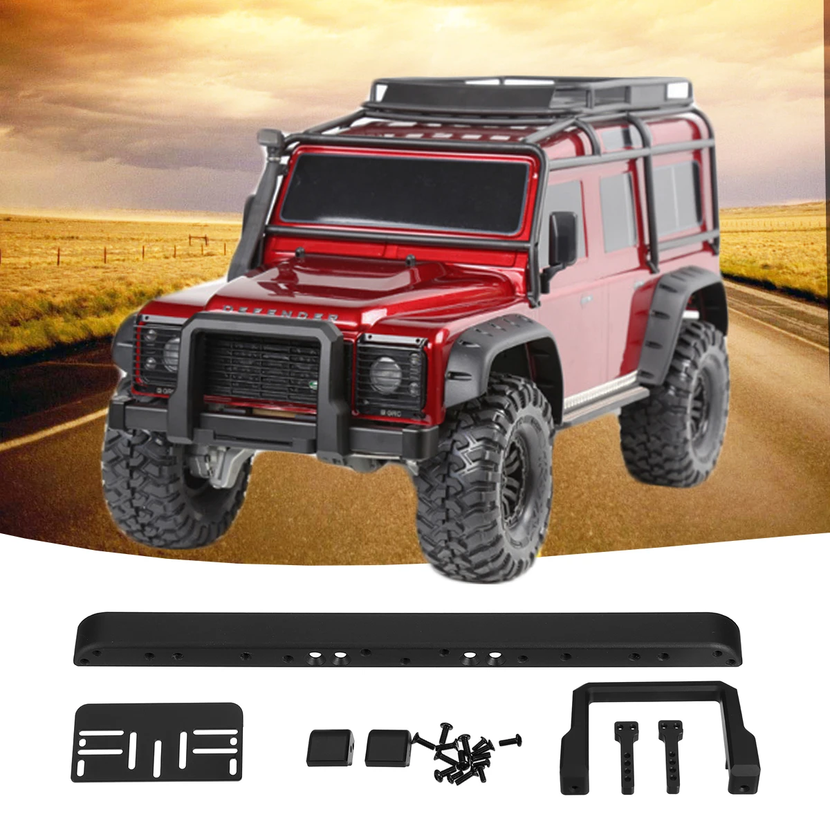 GRC Aluminum Front Bumper Kit Spare Parts For Traxxas TRX-4 RC 1/10 Car Crawler Aluminum Black Parts & Accessories Upgrade
GRC Aluminum Front Bumper Kit Spare Parts For Traxxas TRX-4 RC 1/10 Car Crawler Aluminum Black Parts & Accessories Upgrade