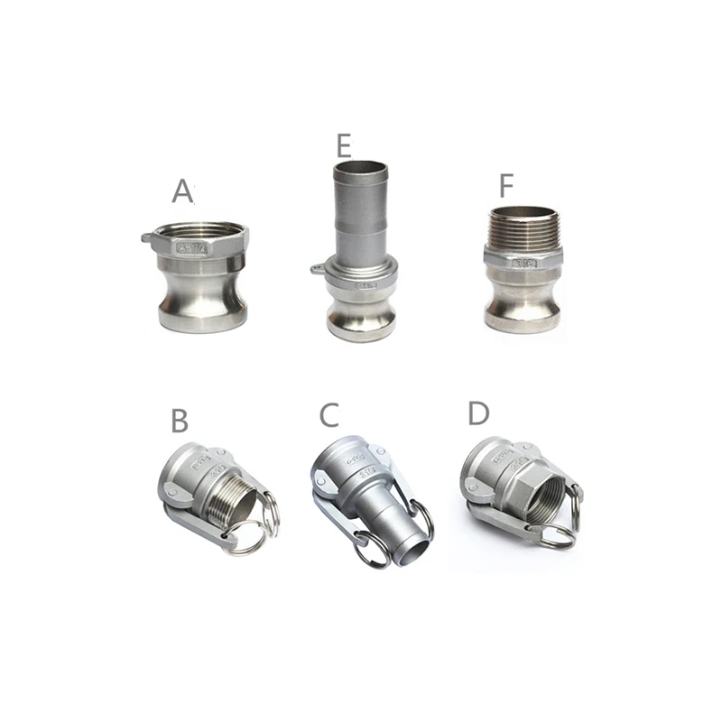 1-1//2 Female Coupler x 1-1//2 Female NPT 316 Stainless Steel USA Sealing Cam and Groove Fitting Type D
