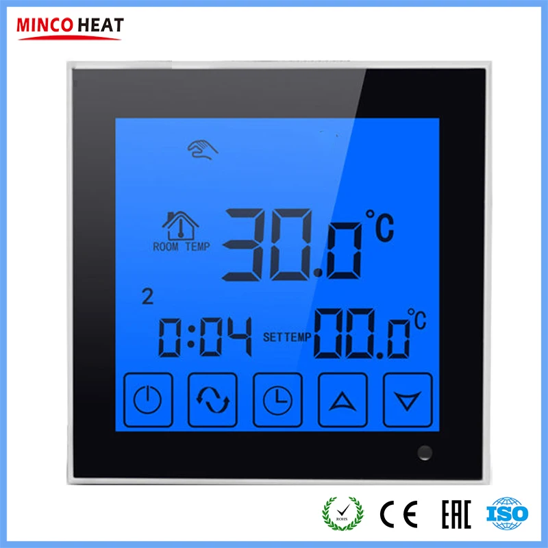 LCD Blue Backlight Touch Screen Room Temperature Controller Digital Electric Thermoregulator Programmable Thermostat
LCD Blue Backlight Touch Screen Room Temperature Controller Digital Electric Thermoregulator Programmable Thermostat