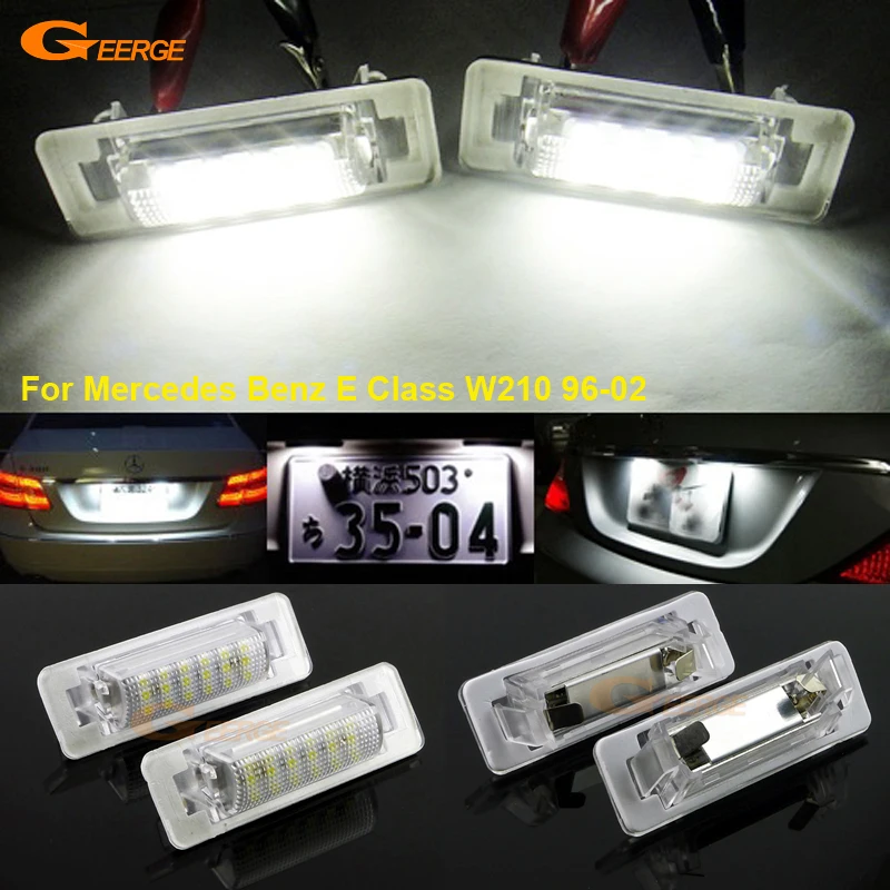 For Mercedes Benz E Class W210 E300 E320 E420 E430 E55 AMG 96-02 Ultra bright 18 smd Led License plate lamp light No OBC error
For Mercedes Benz E Class W210 E300 E320 E420 E430 E55 AMG 96-02 Ultra bright 18 smd Led License plate lamp light No OBC error