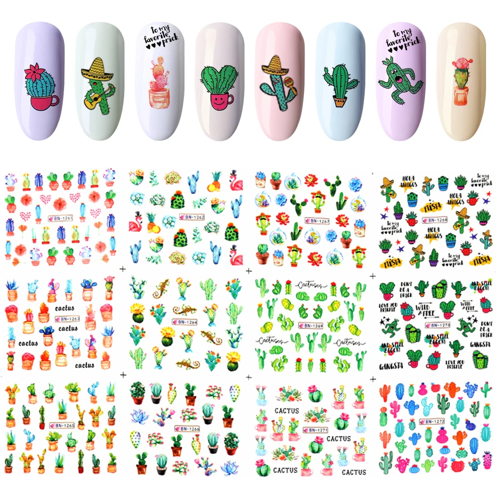 12pcs Nail Art Water Decals Flamingo Cactus Watermark Transfer Sliders Sticker Summer Paper Decoration Manicure Nail Tips Slider
12pcs Nail Art Water Decals Flamingo Cactus Watermark Transfer Sliders Sticker Summer Paper Decoration Manicure Nail Tips Slider