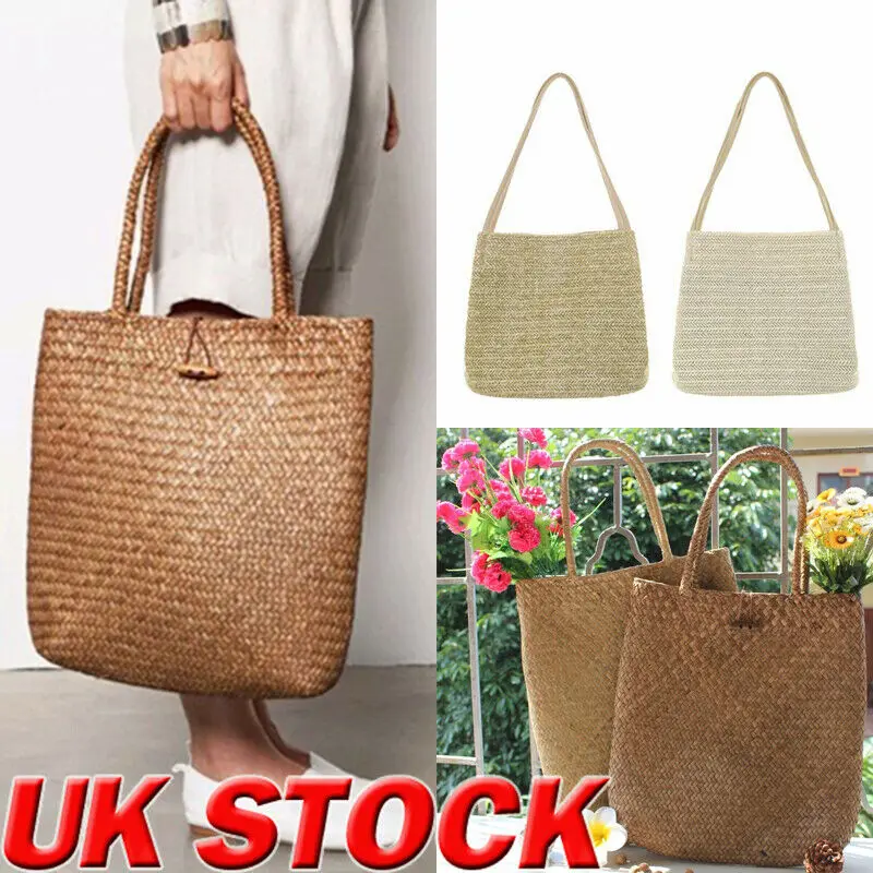 Women Fashion Large Designer Bag New Shoulder Hand-made Brown Handbag Straw Large Capacity Shopper Beach Boho Ladies Bag
Women Fashion Large Designer Bag New Shoulder Hand-made Brown Handbag Straw Large Capacity Shopper Beach Boho Ladies Bag